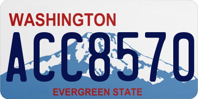 WA license plate ACC8570