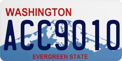 WA license plate ACC9010