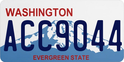 WA license plate ACC9044