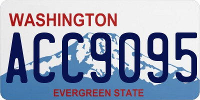 WA license plate ACC9095