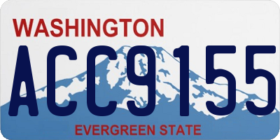 WA license plate ACC9155