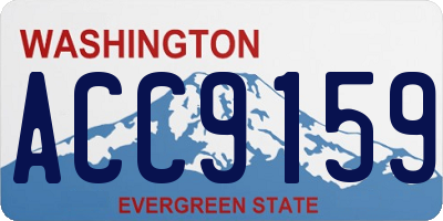 WA license plate ACC9159