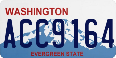 WA license plate ACC9164