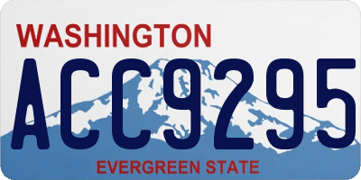 WA license plate ACC9295