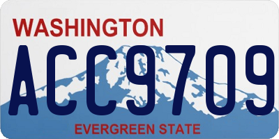WA license plate ACC9709