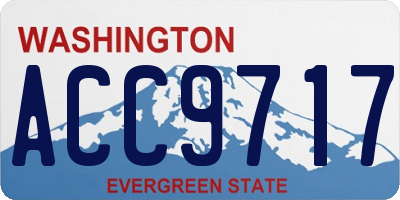 WA license plate ACC9717