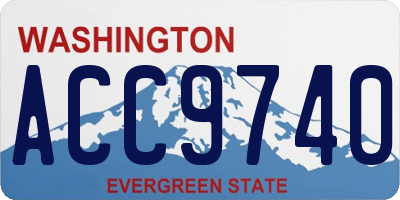 WA license plate ACC9740