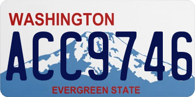 WA license plate ACC9746