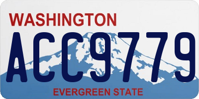 WA license plate ACC9779