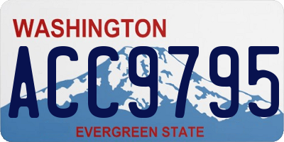 WA license plate ACC9795