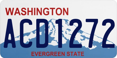 WA license plate ACD1272