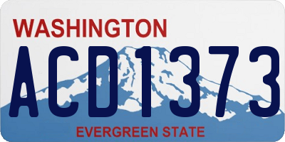 WA license plate ACD1373