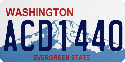 WA license plate ACD1440
