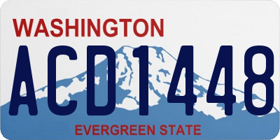 WA license plate ACD1448