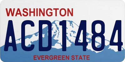 WA license plate ACD1484