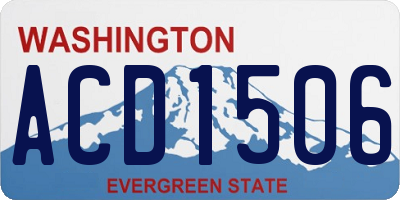 WA license plate ACD1506