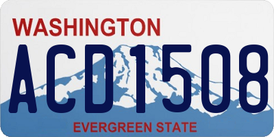 WA license plate ACD1508