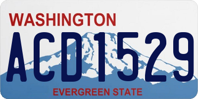 WA license plate ACD1529