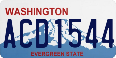 WA license plate ACD1544