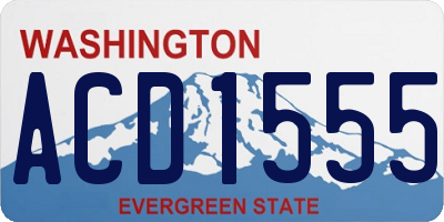 WA license plate ACD1555