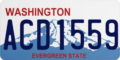 WA license plate ACD1559