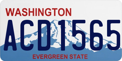 WA license plate ACD1565