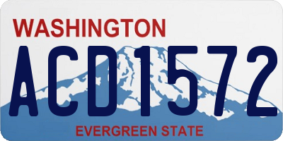 WA license plate ACD1572
