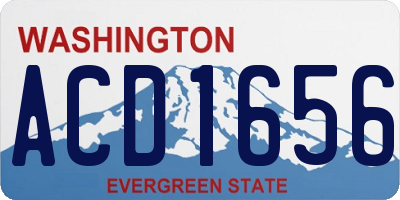 WA license plate ACD1656