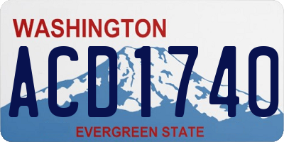 WA license plate ACD1740