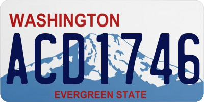 WA license plate ACD1746