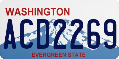 WA license plate ACD2269