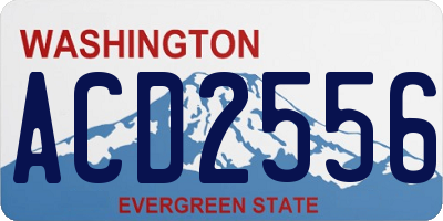 WA license plate ACD2556