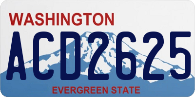 WA license plate ACD2625