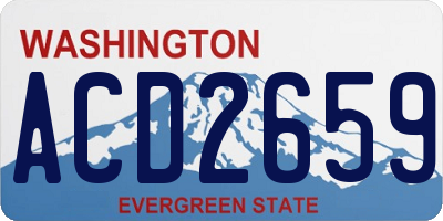 WA license plate ACD2659