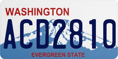 WA license plate ACD2810