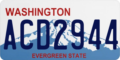 WA license plate ACD2944