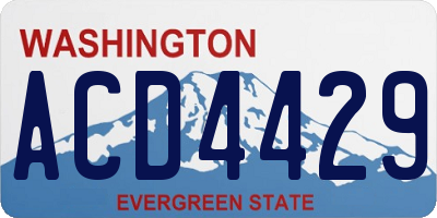 WA license plate ACD4429