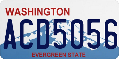WA license plate ACD5056