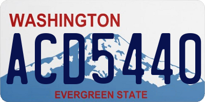 WA license plate ACD5440