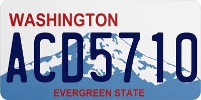 WA license plate ACD5710