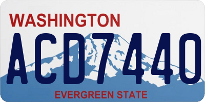 WA license plate ACD7440