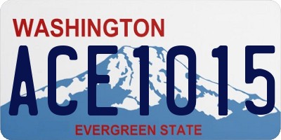 WA license plate ACE1015