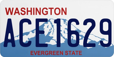 WA license plate ACE1629