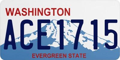 WA license plate ACE1715