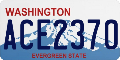 WA license plate ACE2370