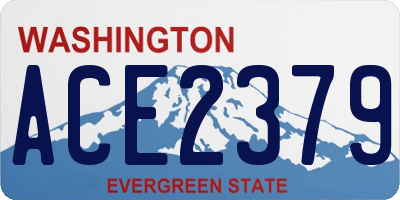 WA license plate ACE2379