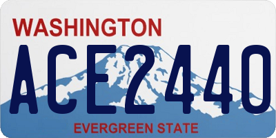 WA license plate ACE2440
