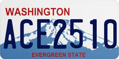 WA license plate ACE2510