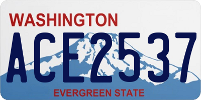 WA license plate ACE2537