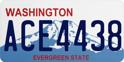WA license plate ACE4438